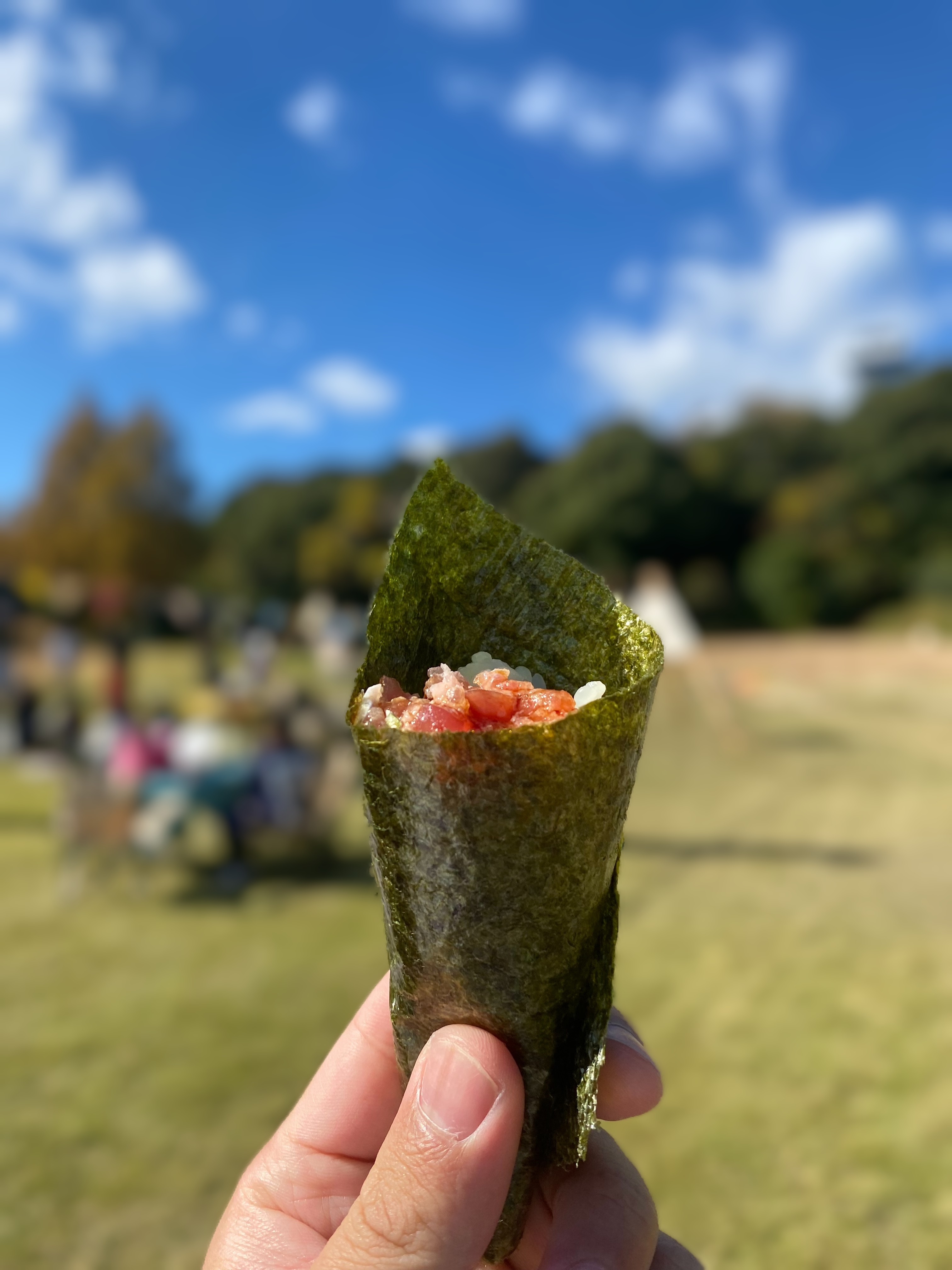 手巻き寿司パーティーの様子